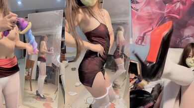 【少萝没人爱】灬二次元少女宿舍乳夹~脱衣舞~道具自慰秀 (2)